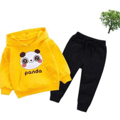 Kids Winter Hoodie Set | Panda Printed