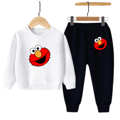 Kids Winter Sweat Shirt Set | Elmo Face Printed