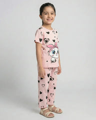 Pink Kitty Pajama Set