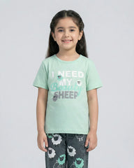 Mint Sheep Pajama Set