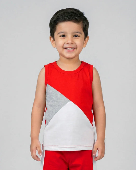 Mono Sport Shorts Set - Red