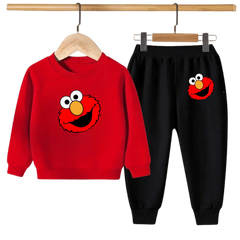Kids Winter Sweat Shirt Set | Elmo Face Printed