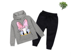 Kids Winter Hoodie Set | Duckling Printed