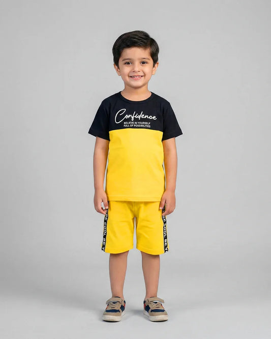 Yellow Confidence Short Set