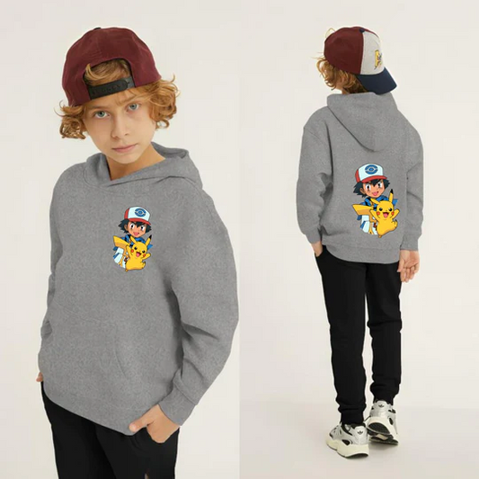 Kids Winter Hoodie Set | Pikachu Printed