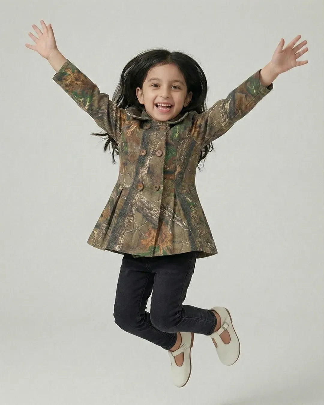Girls Camouflage Coat