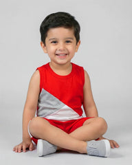 Mono Sport Shorts Set - Red