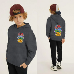 Kids Winter Hoodie Set | Love Joy Peace Printed