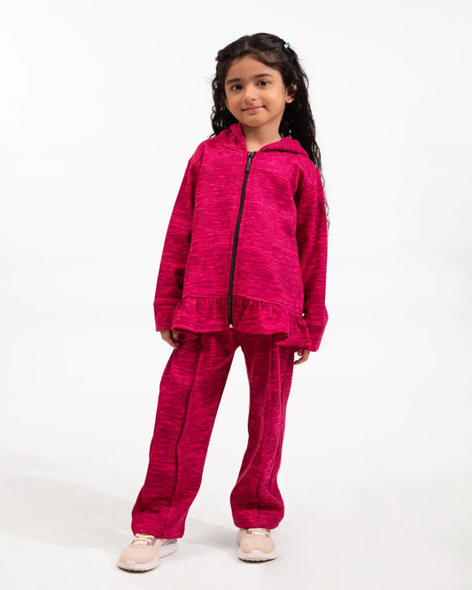 Girls Premium Fleece Set – Berry Blush
