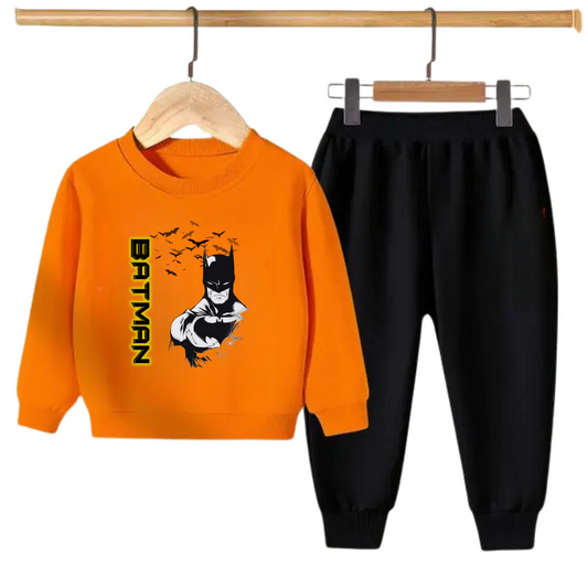 Kids Winter Sweat Shirt Set | Batman Printed