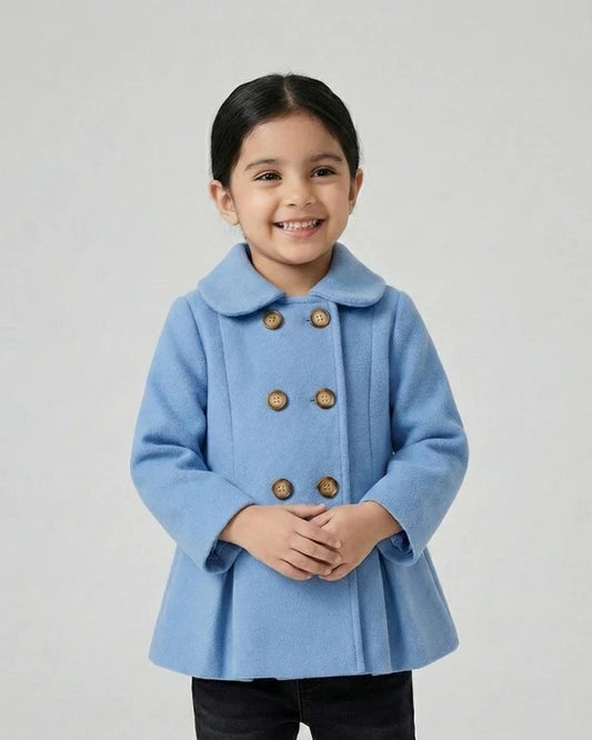 Girls Sky Blue Coat