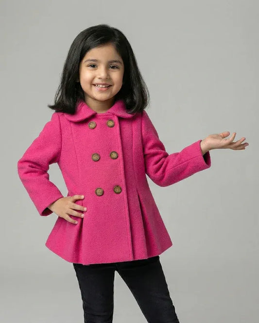 Girls Hot Pink Coat