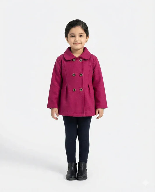 Girls Magenta Coat