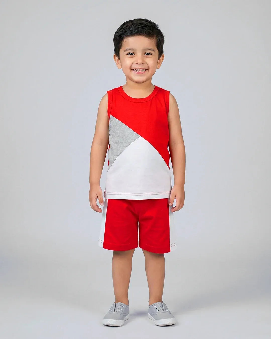 Mono Sport Shorts Set - Red