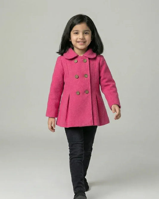 Girls Hot Pink Coat