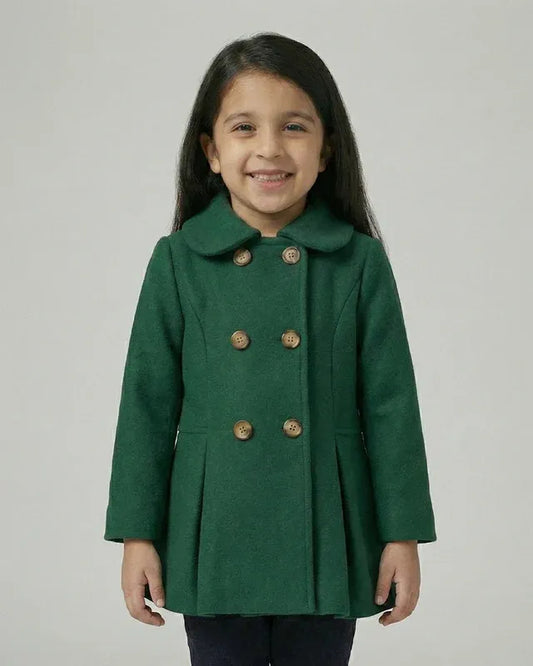 Girls Emerald Green Coat