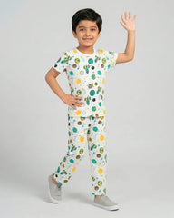 Galaxy Print Kids Pajama Set