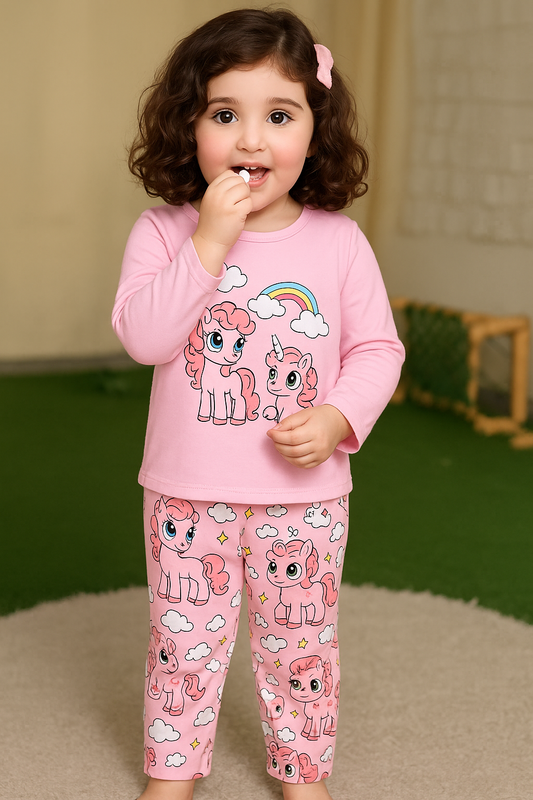 Cute Pony & Unicorn Pajama Set
