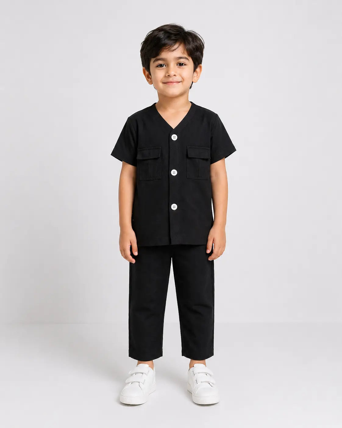 Signature Kids Pajama Set - Black