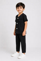 Signature Kids Pajama Set - Black
