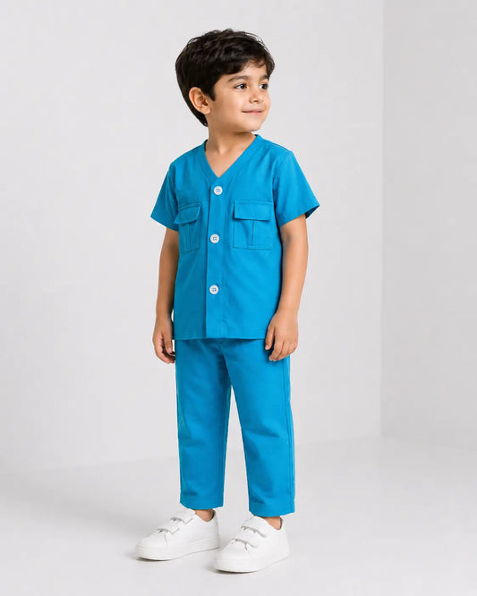 Signature Kids Pajama Set - Sky Blue