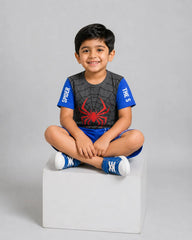 Spider Power Short Set - Grey & Blue