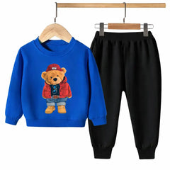 Kids Winter Sweat Shirt Set | Cute Bear Printed